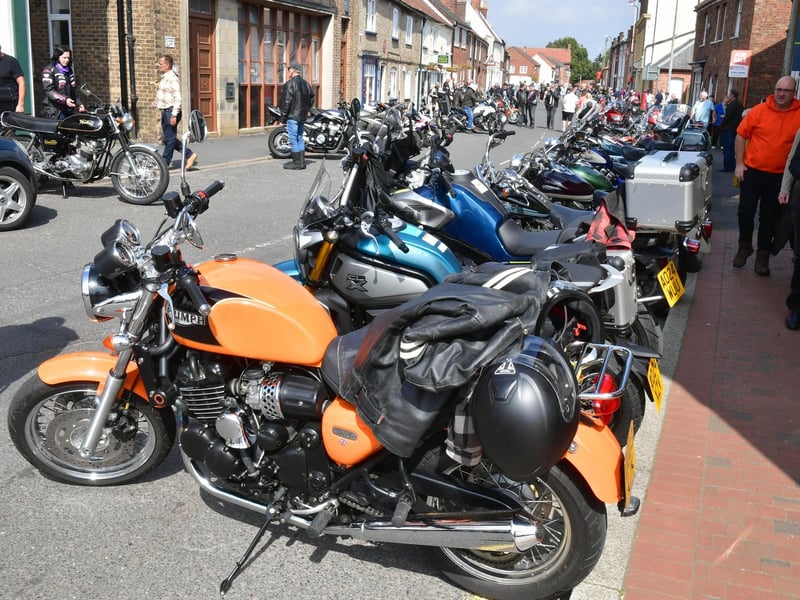 Hundreds of riders roared into town for the Wainfleet Bike Meet.