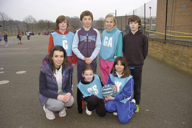 Leadenham Primary School's team, with team manager Emma Braithwaite.