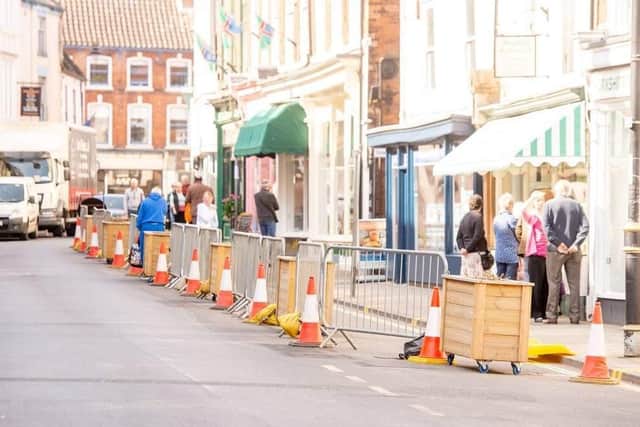 The active travel scheme at Mercer Row.