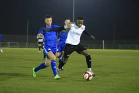 Grantham Town v Boston United. Photo: Oliver Atkin