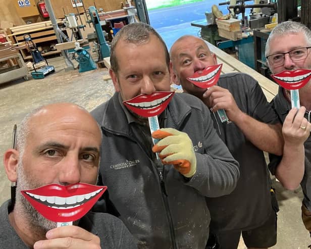 The team at Christian Dales Furniture for National Smile Month