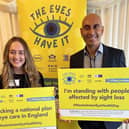 Tushar Majithia attending Westminster Eye Health Day.