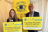 Tushar Majithia attending Westminster Eye Health Day.
