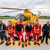 The crew of the Lincs and Notts Air Ambulance.