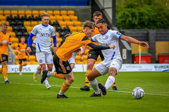 Boston United U19s v Stockport County U19s.