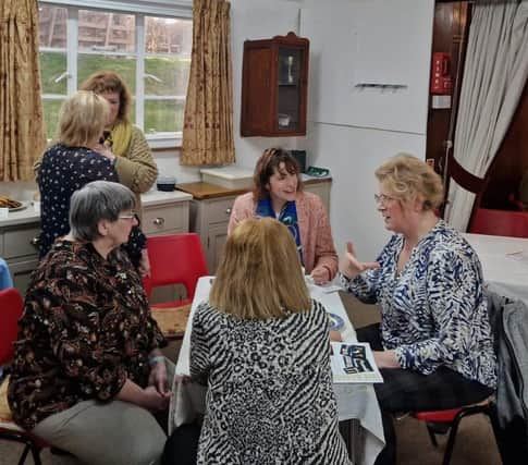 Victoria Atkins MP chats with members of Binbrook & District WI, who are an integral part of the volunteers in big-hearted Binbrook