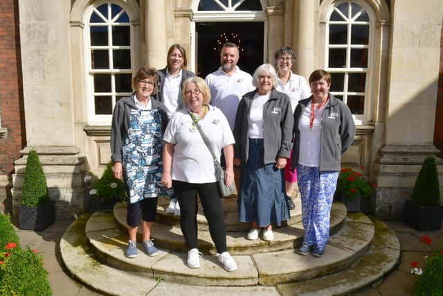 Book Festival team members: From left, Jenny Newell, Leanne Bradley, Jane Keightley, Phil May, Beth May, Sue Morrison, and Sally Read.