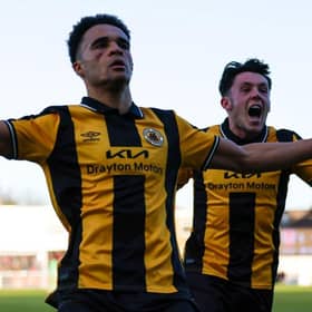 Goal celebrations during an important win for Boston, Pic: Chris Bray