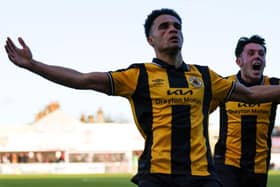 Goal celebrations during an important win for Boston, Pic: Chris Bray