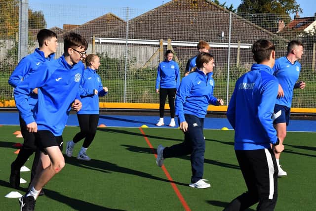 Students in training at JB Sports Coaching.