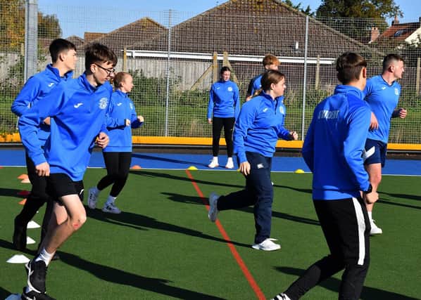 Students in training at JB Sports Coaching.