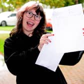 High-scoring student Ellie Osborne of Somercotes Academy, who achieved grades 7, 8 and 9 across the board.