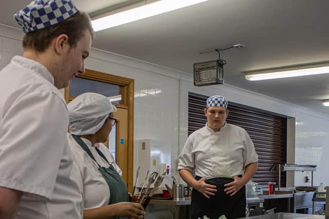 Catering students of Linkage College.
