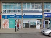 The bomb scare was at the Co-op Pharmacy in Gainsborough. Photo: Google Earth