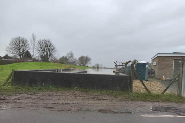 Concerns were raised regarding the levels of the River Steeping following Storm Henk.