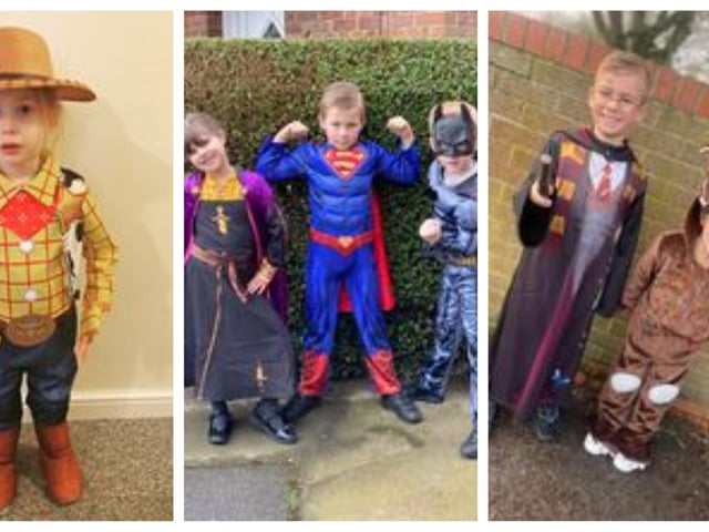 Tillie-Mae, 4, of Sleaford as Woody; Octavia 6, Teddy 7, Logan 7, from Sleaford; Finlay, aged 9 and Louie, aged 5 from Sleaford of Ancaster C of E Primary School.