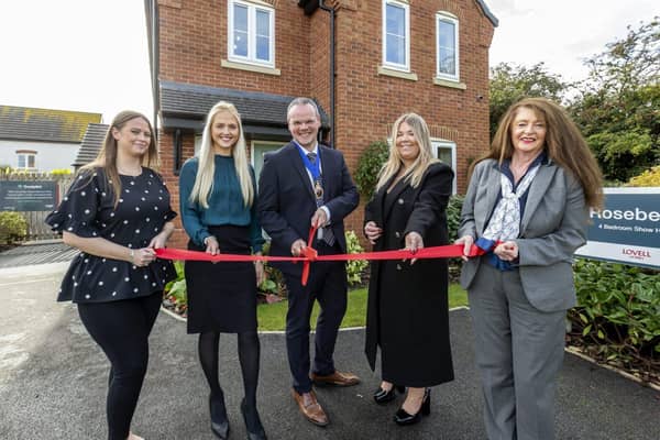 Deputy Mayor, Darren Hobson, officially opens Louth show home