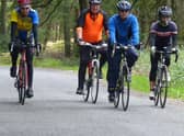 Left to right, Barry Markham, Loll Dickenson, Daniel Nicholson and Blanca Mentrida in Laughton Woods. Picture by Trevor Halstead.