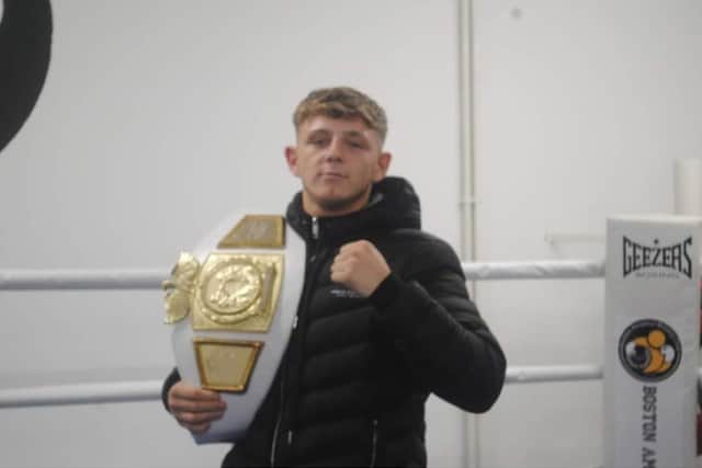 Coby Brown returned to the Field Street gym with his shiny new belt.