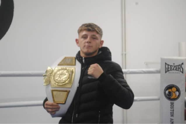 Coby Brown returned to the Field Street gym with his shiny new belt.