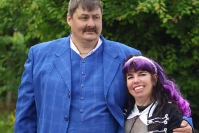 'Gentle giant' Malcolm with his partner, Dee'Dee Lee.