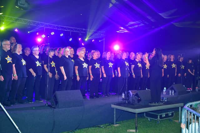Rock Choir performing at last year's Sleaford Festival.