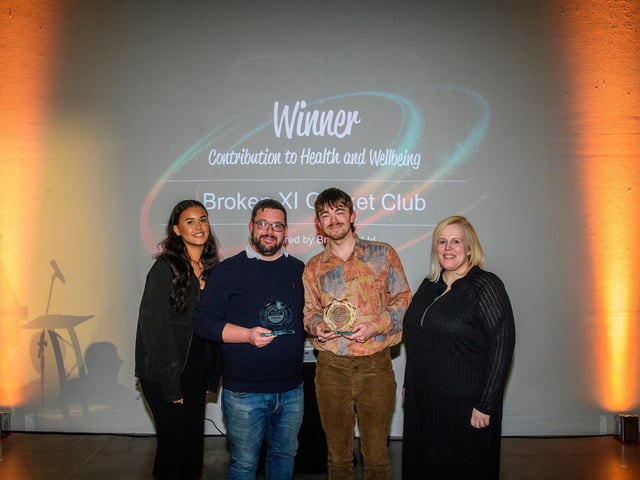 The Broken XI Cricket Club basedin Holdingham won the Contribution to Health and Wellbeing award for support of men's mental health and wellbeing. Photo: Chris Vaughan Photography for NKDC