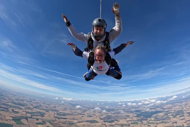 Nichola's skydive.