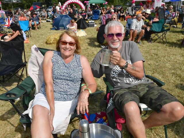 John and Celia Martin enjoying the festival.