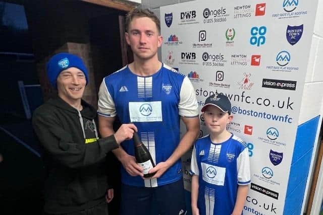 Boston man of the match Jordan Nuttell.