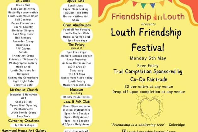Louth Friendship Festival takes place on May 5.