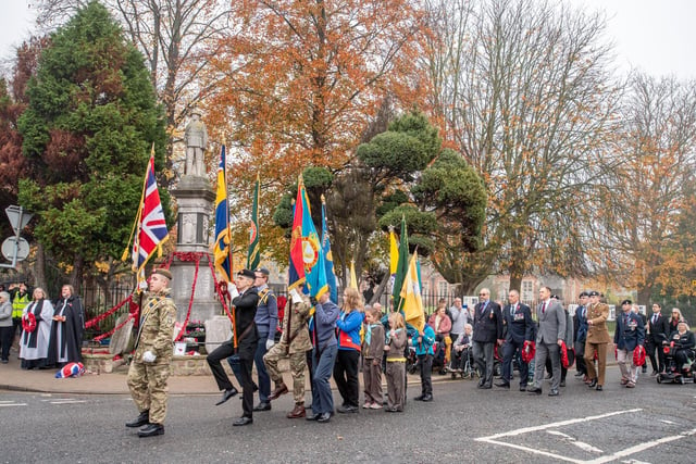 Louth's Remembrance Sunday parade.