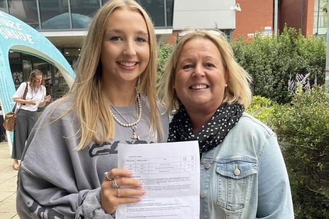 Holly Purveur with her proud mum