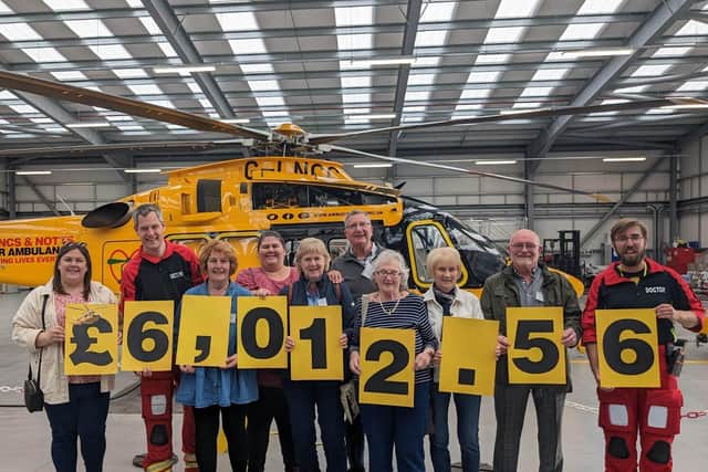 Anderby Rocks organisers have raised more than £6,000 for the Lincs & Notts Air Ambulance.