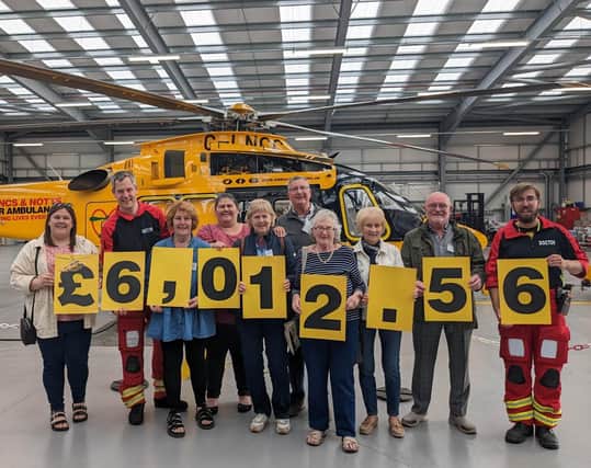 Anderby Rocks organisers have raised more than £6,000 for the Lincs & Notts Air Ambulance.
