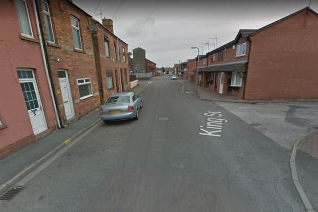 The man was taken to hospital from a house in King Street, Gainsborough