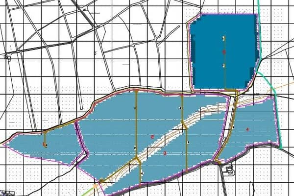 The site layout for the proposed Hatton solar farm. Image: ELDC