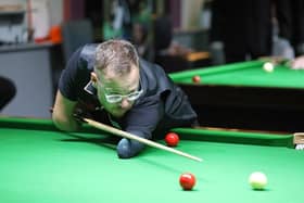 Boston-born Joe Hardstaff in competition.
