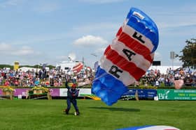The RAF Falcons will be dropping into the main ring both days.