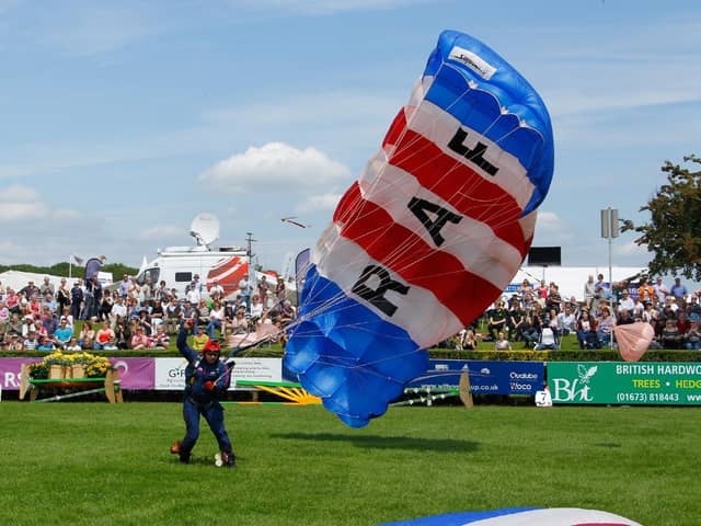 The RAF Falcons will be dropping into the main ring both days.