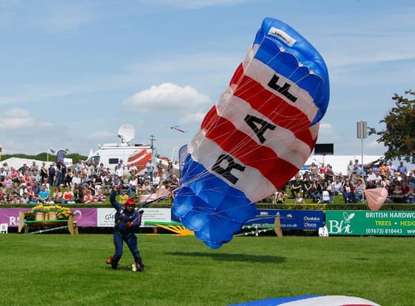 The RAF Falcons will be dropping into the main ring both days.