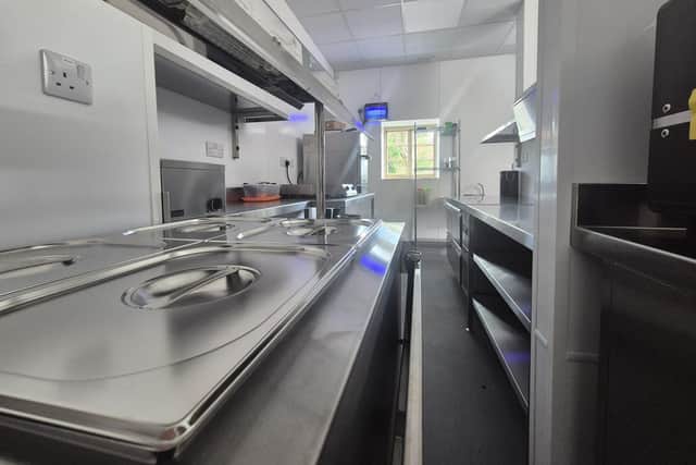 A new kitchen has been installed as part of the works.