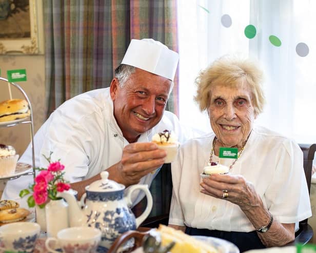 Aspen Lodge Care Home chef Wayne Woolman has been helping residents practice and perfect their bakes