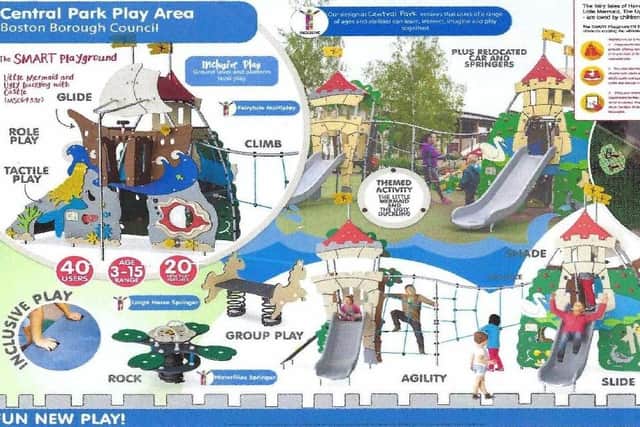 Proposed improvements to Central Park play area.
