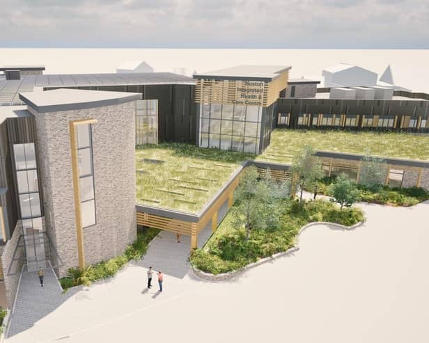 A 3D visualisation of the proposed Boston Integrated Health and Care Centre. Picture: HEALTHCARE DESIGN