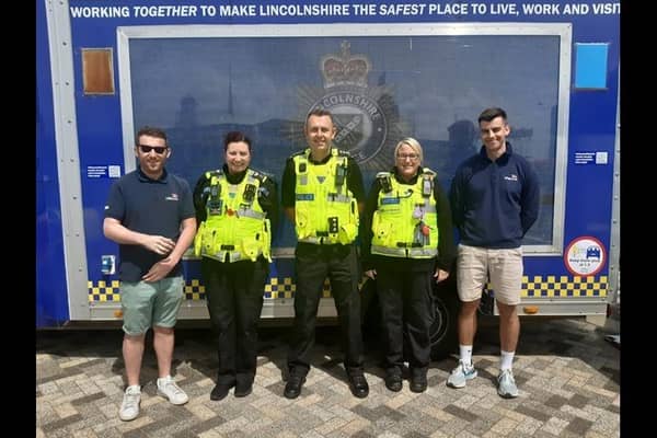Lifeboats, Police and Lifeguard Team together in Skegness