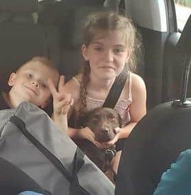 Winnie back with her family.