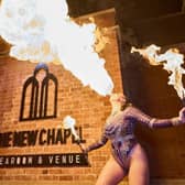 A circus performer from the opening night at The New chapel - more exciting experiences are set to come for diners. (Photo supplied)