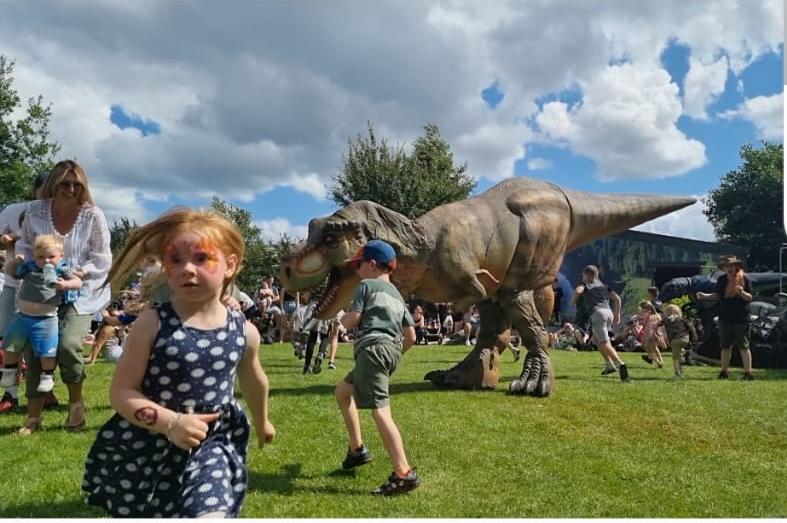Dinosaur invasion at Lincolnshire Wildlife Park.