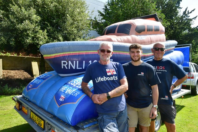 Alan Gordon-Griffiths, Jaiden Elson and Chas Tibble of Skegness RNLI.